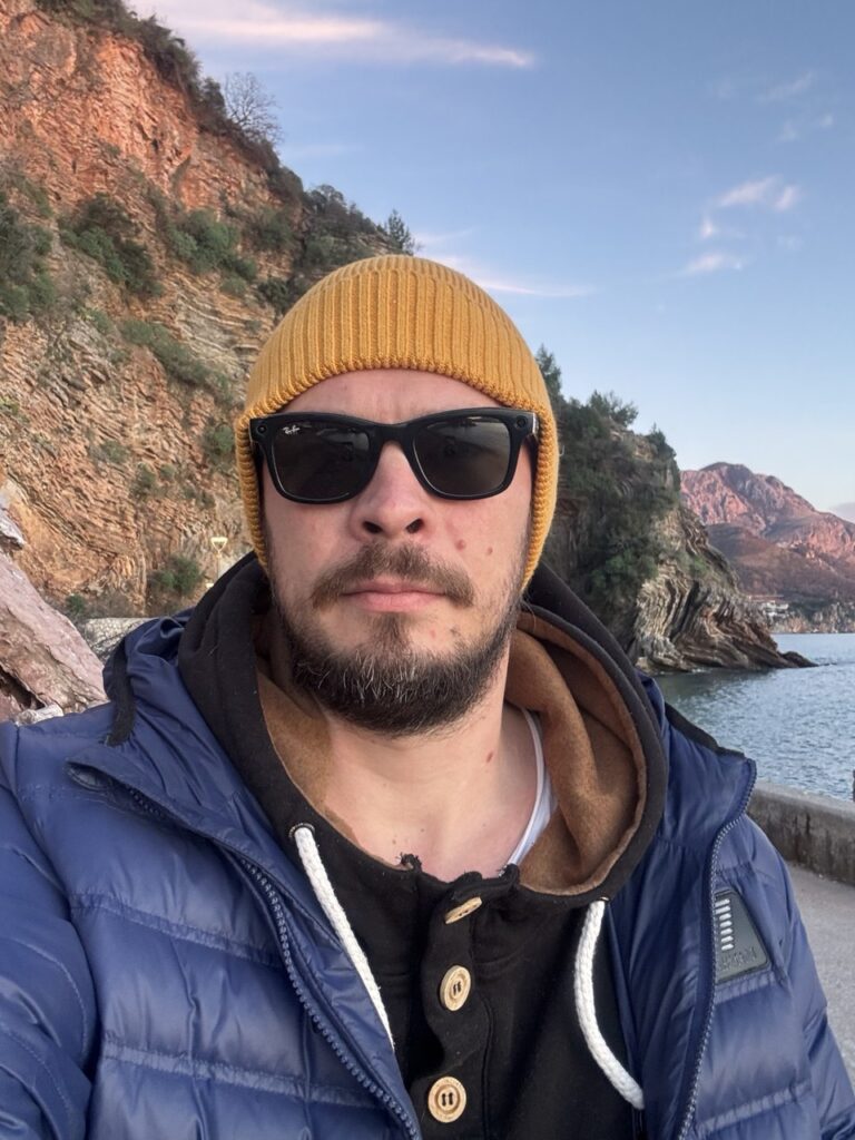 Alex, founder of aitravel.tools, on the Adriatic coast in Montenegro