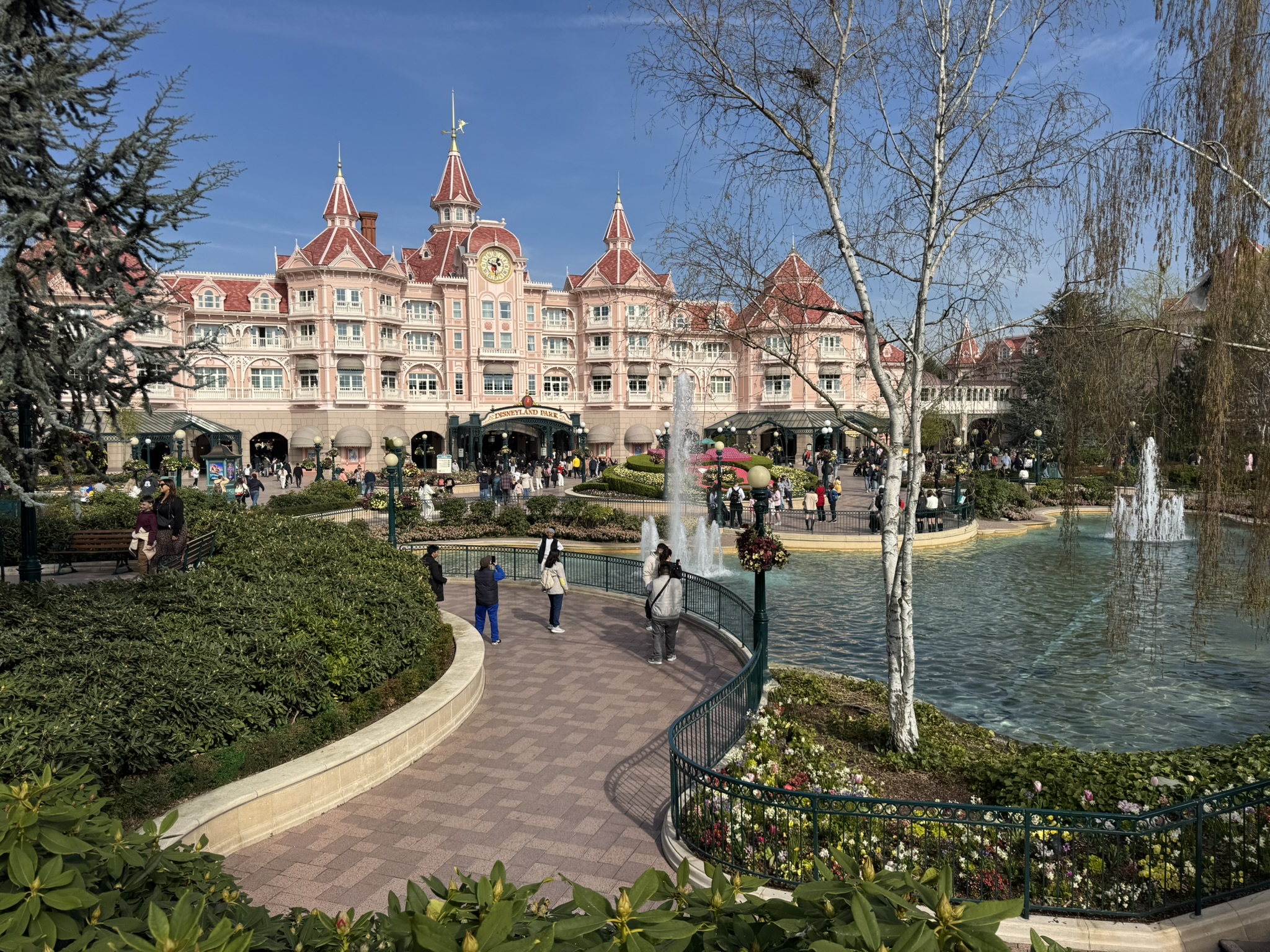 Disneyland Hotel in Disneyland Paris during a family France road trip