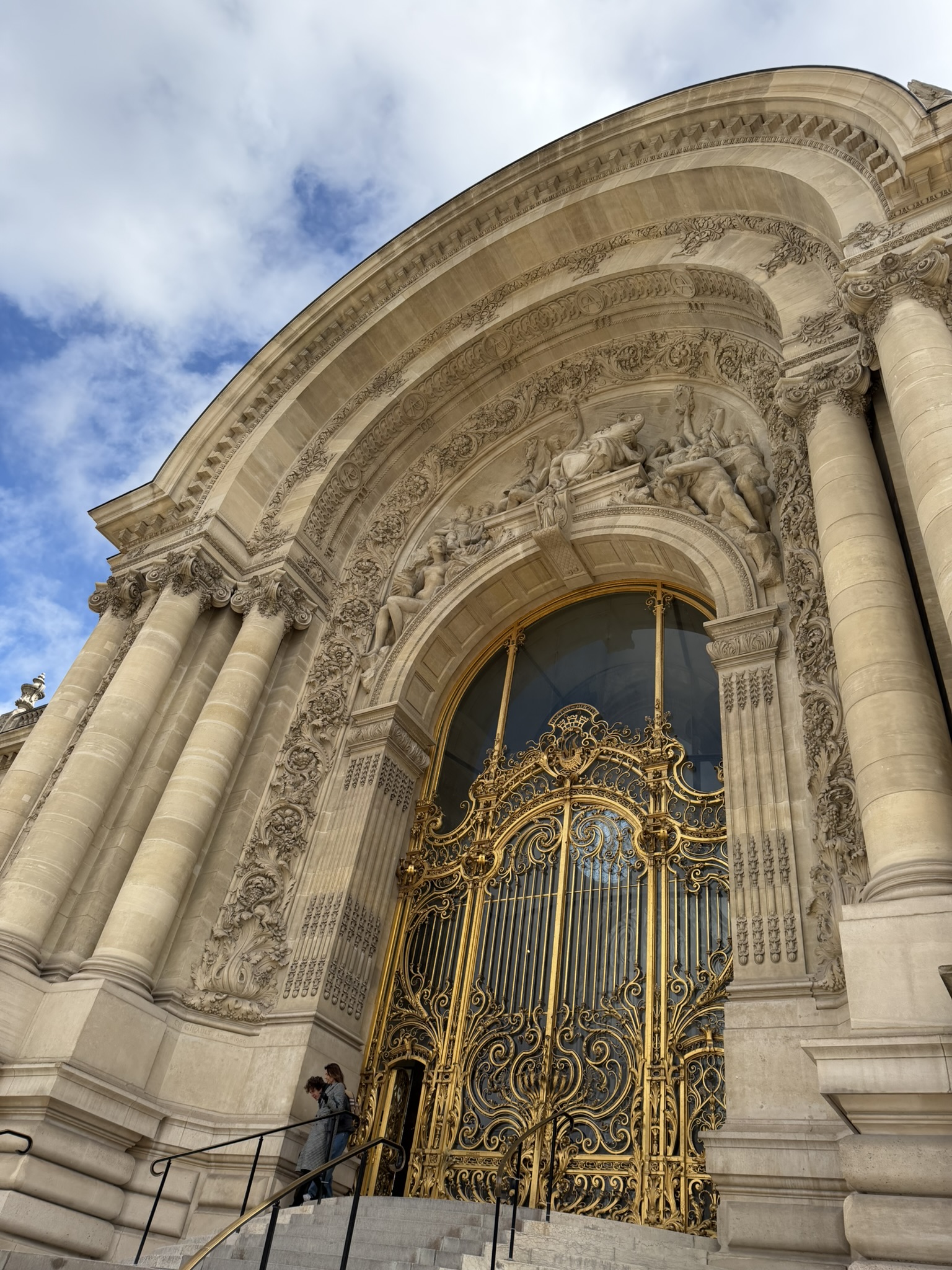 Petit Palais entrance in Paris on a family France road trip