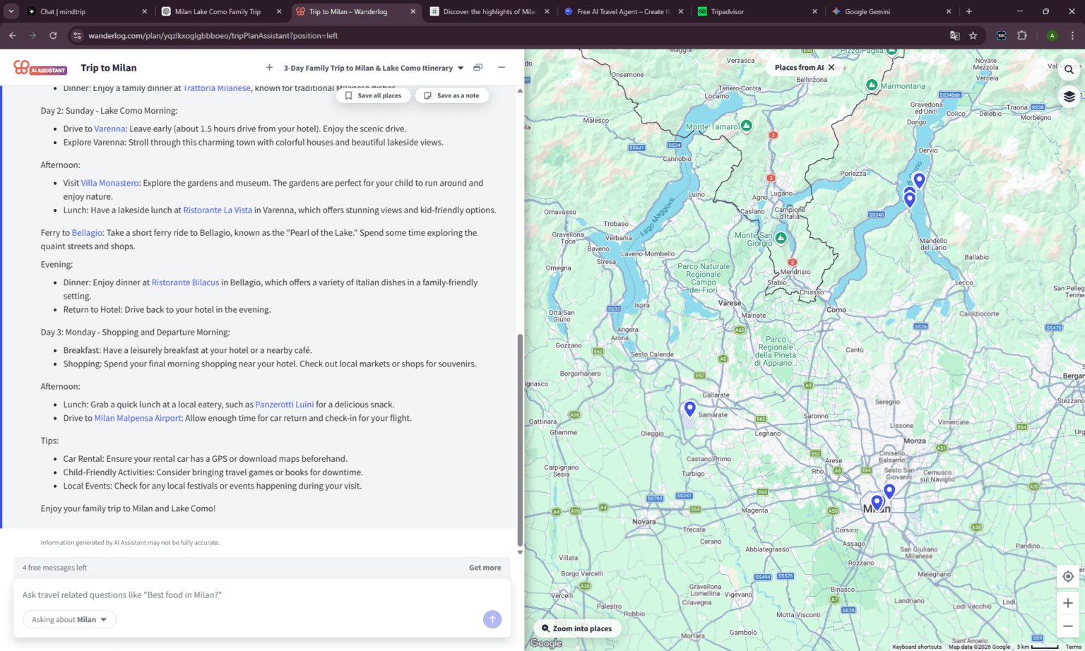 Wanderlog Map Free AI Trip Planner: 7 Tools That Actually Work in 2026