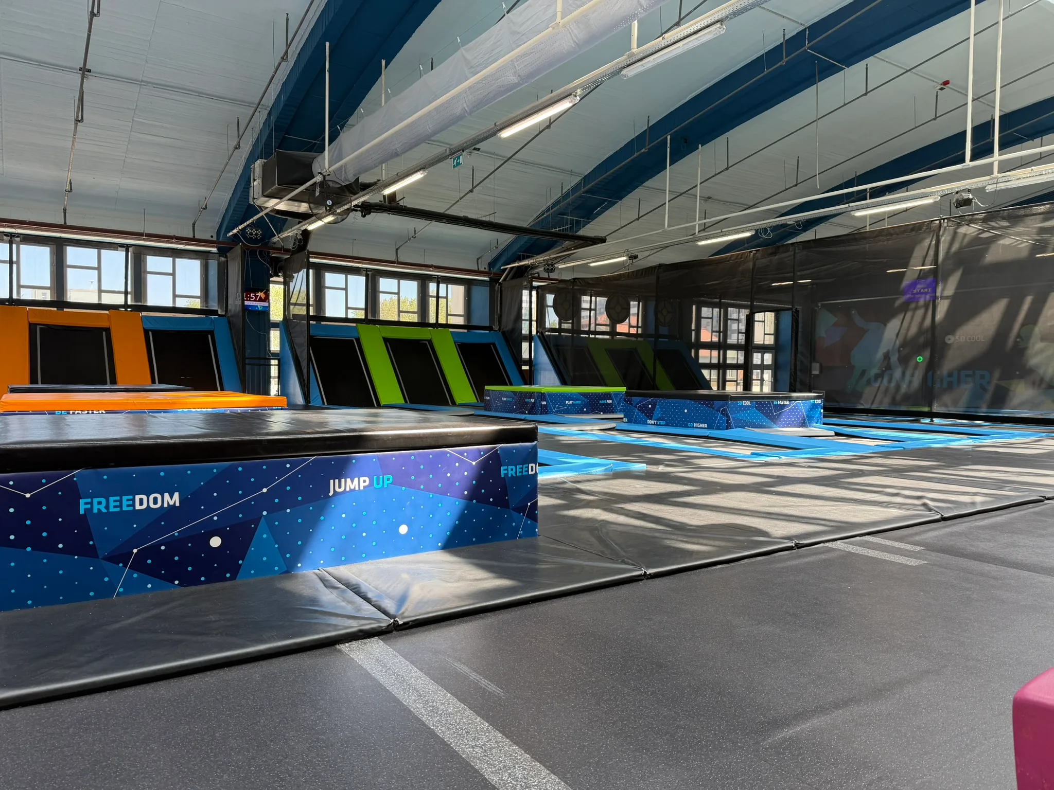CyberJump Park Buda trampoline park as a kid-friendly day-of adjustment in Budapest