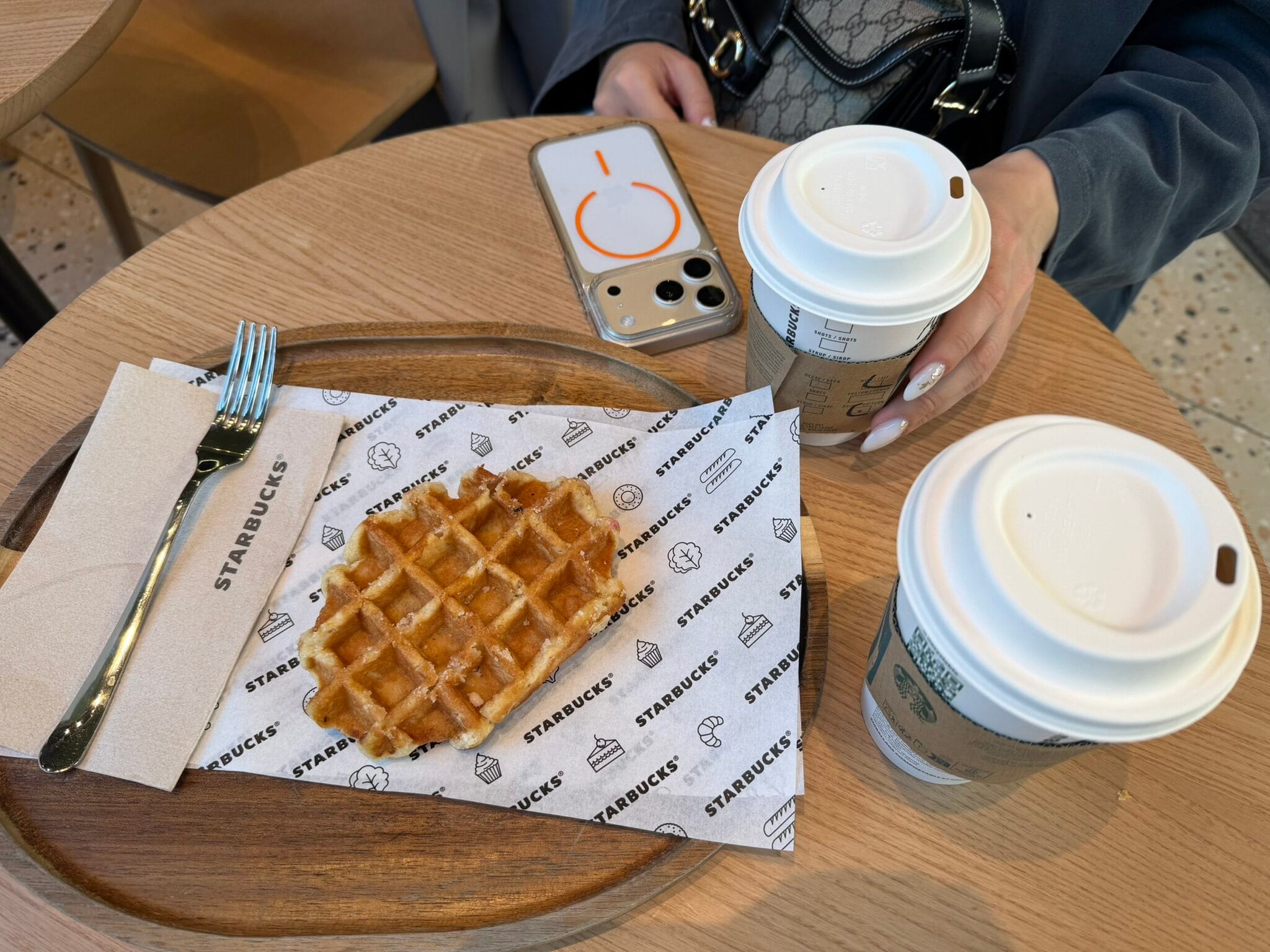 starbucks budapest waffle coffee table